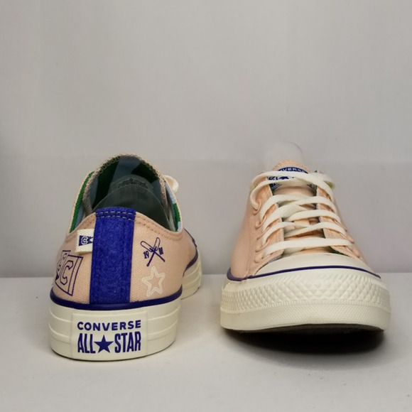 Converse  Unisex Prep Oxfords Women Size 5.5 Peach/Blue A10919F  NWT - Picture 7 of 10